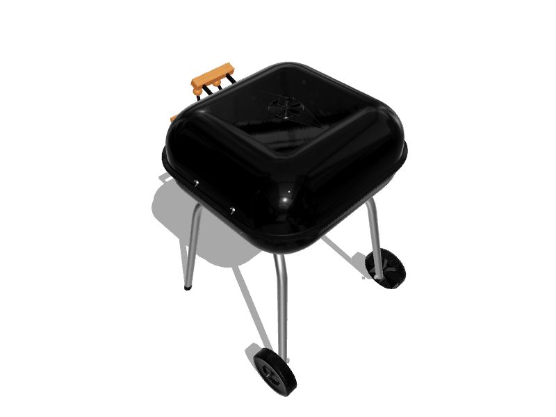 Americana 21.25-in W Ocean Blue Kettle Charcoal Grill in the Charcoal Grills  department at