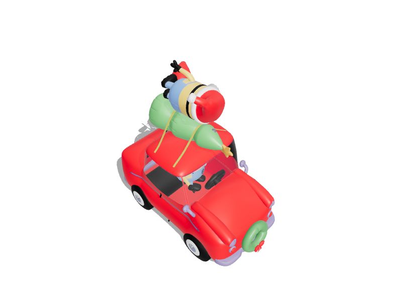 Holiday Living 7.38ft Lighted Minion Christmas Inflatable at