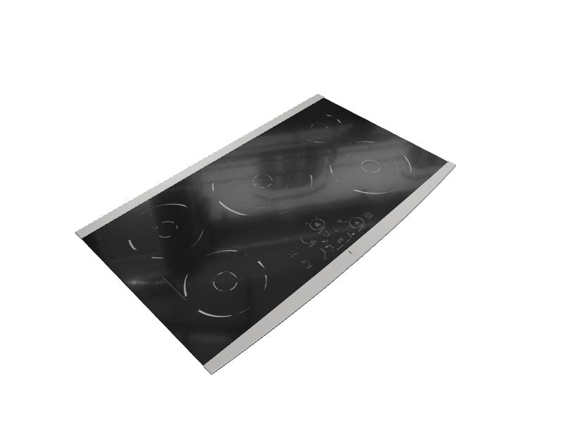 LG STUDIO 36-in 6 Burners Smooth Surface (Radiant) Black Electric