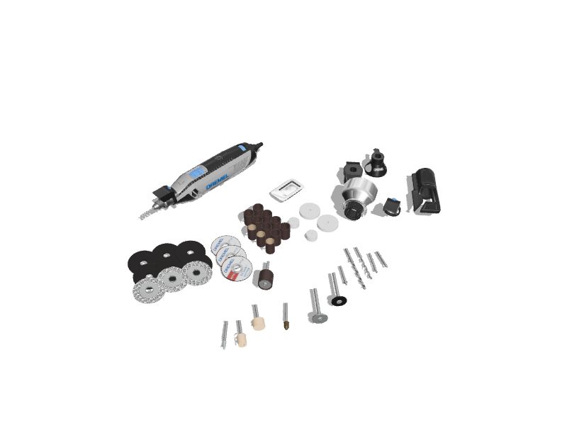 Dremel 4300-5/40 High Performance Rotary Tool Kit with LED Light- 5  Attachments