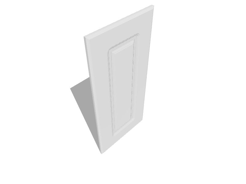 Surfaces 16-in W x 28-in H Rigid Finished Square Wall Cabinet Door (Fits  18-in x 30-in wall box)