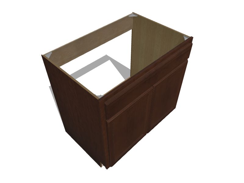 Diamond NOW Weyburn 36-in W x 35-in H x 23.75-in D Saddle Sink Base Stock Cabinet Diamond NOW Weyburn 36-in W x 35-in H x 23.75-in D Saddle Sink Base Stock Cabinet