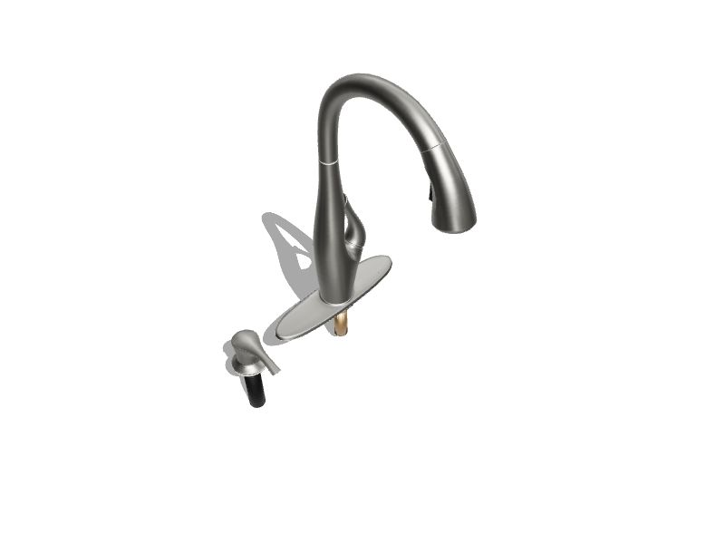 Pfister Indira Spot Defense Stainless Steel Double Handle Pulldown