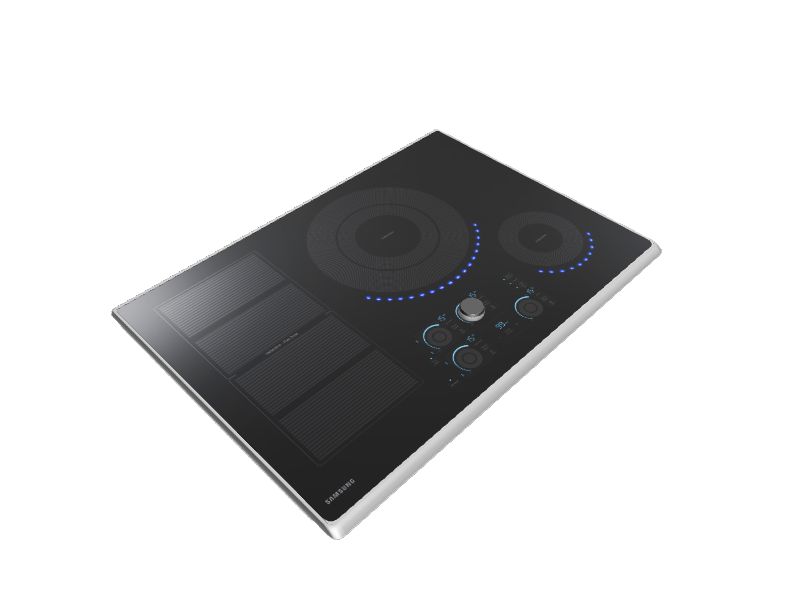 Samsung Premium Plus 30-in 5 Elements Stainless Steel Induction Cooktop in  the Induction Cooktops department at