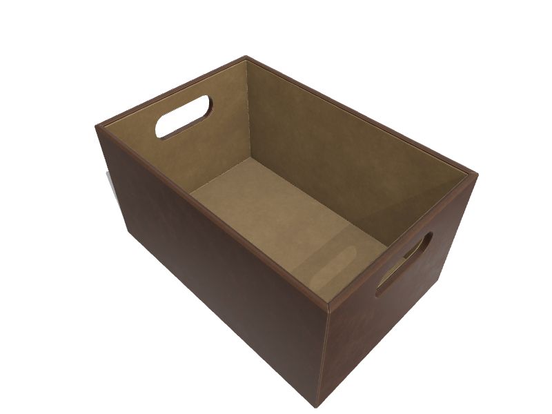 Allen + Roth Herringbone 7.13-in W x 5.5-in H x 10.69-in D Gray Fabric Bin | HD-141114