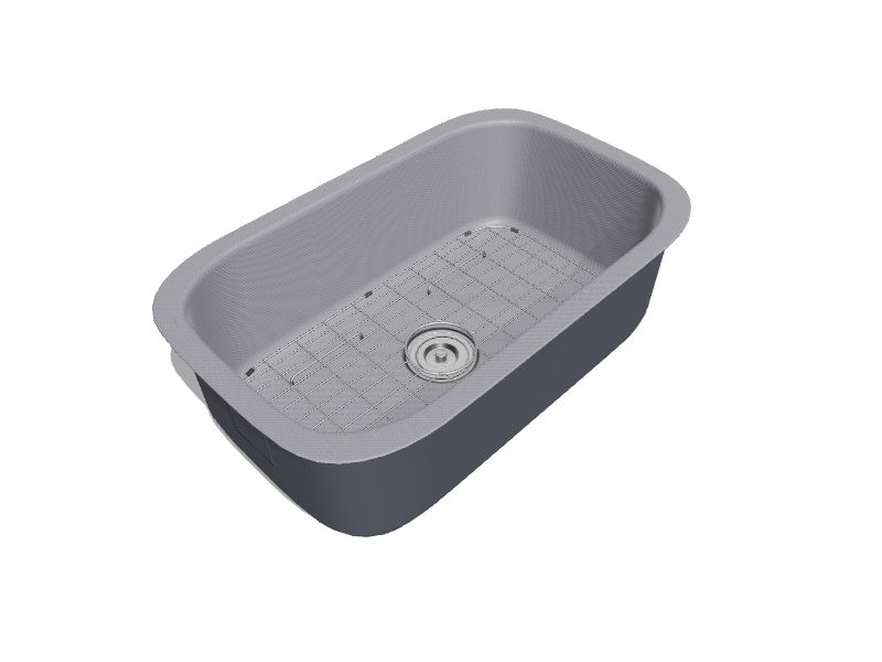 Kraus Outlast MicroShield 31.5 Scratch-Resist Single Bowl Stainless Steel Undermount Kitchen Sink KBU14E