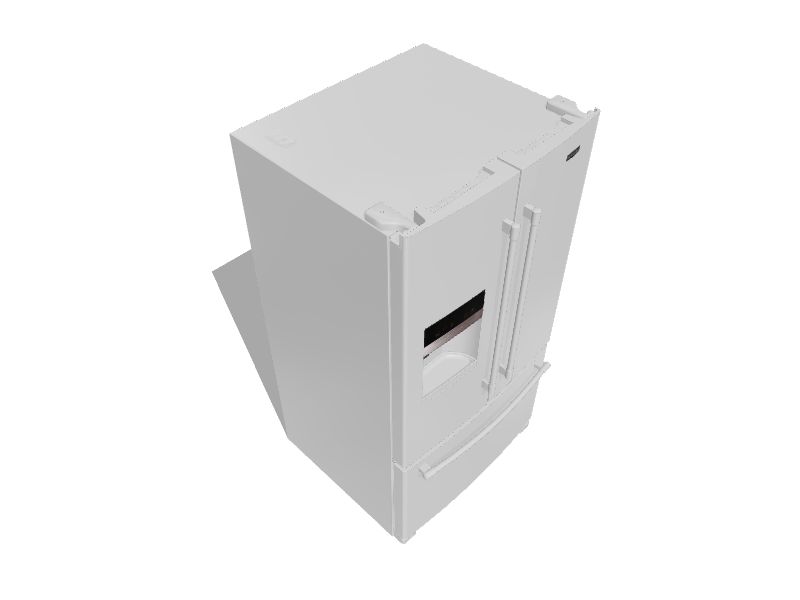 Maytag 24.7cu ft French Door Refrigerator with Ice Maker (White