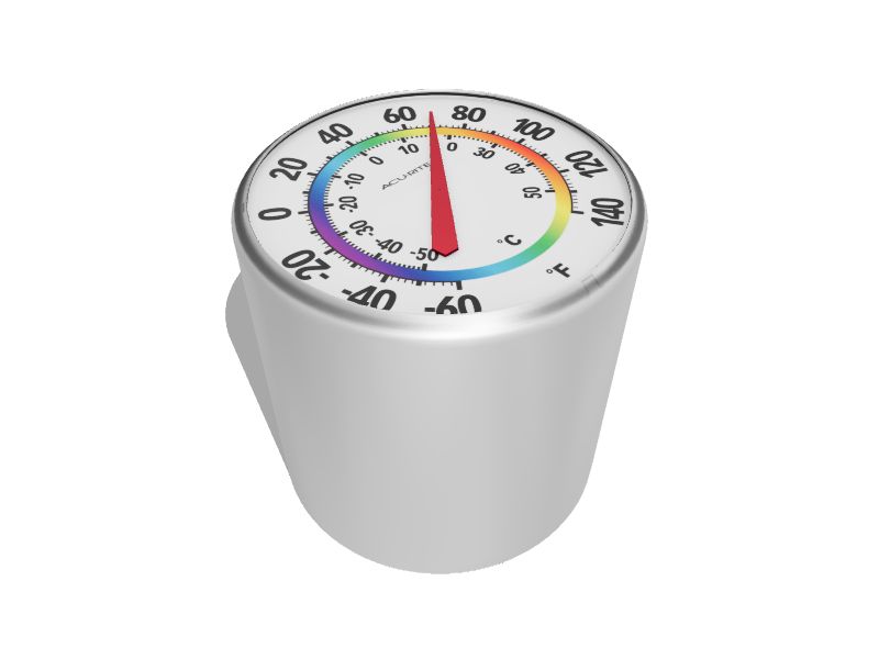 215mm Room Temperature Thermometer Indoor Multi Colour Scale - TW