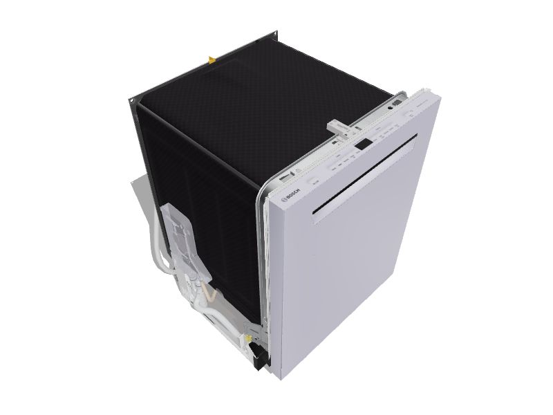 Bosch Hidden 24 in Built In Dishwasher White ENERGY STAR 44 dBA