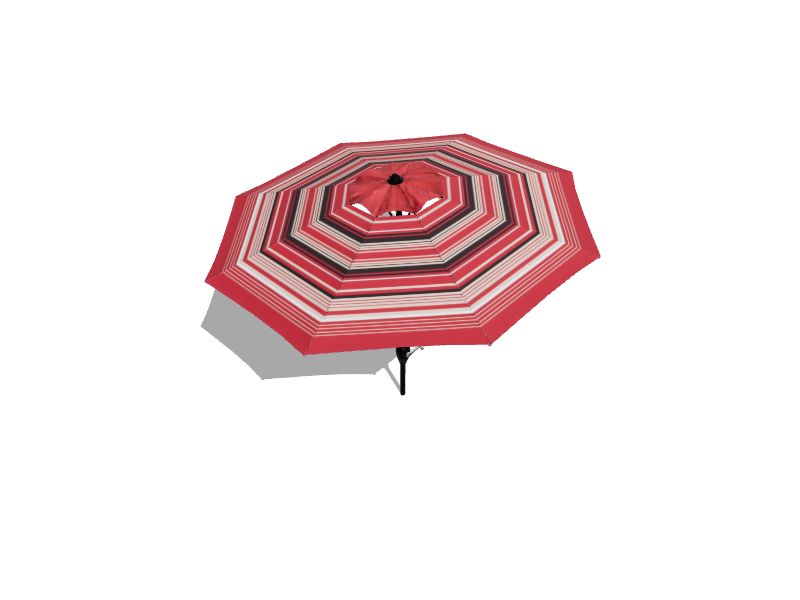 allen roth red wheat stripe market 9-ft patio umbrella allen + roth 9-ft Aluminum Red Wheat Stripe Auto-tilt Market Patio Umbrella  with Lights at Lowes.com