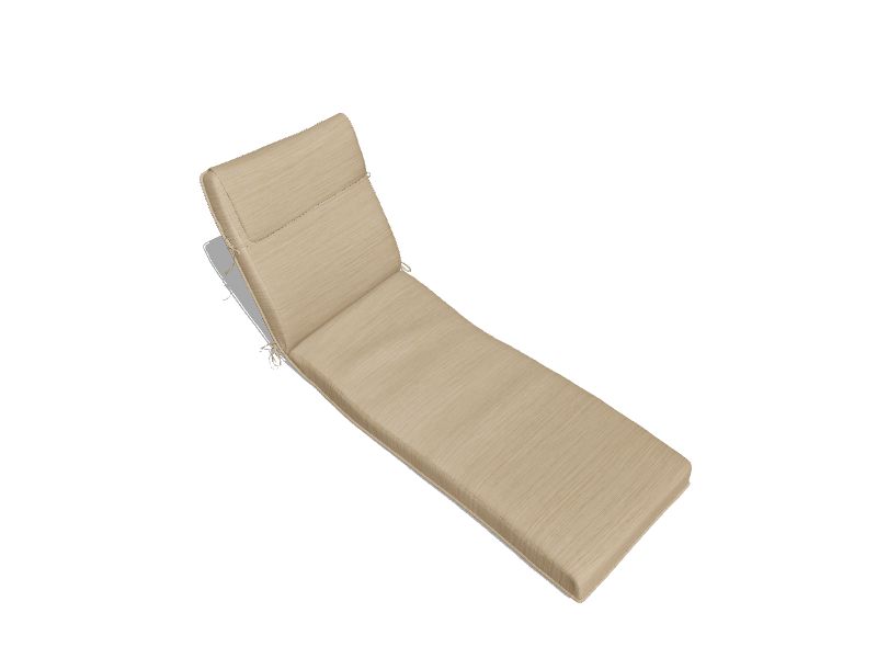 allen + roth Neverwet 48in x 21in Nw Wheat Patio Chaise Lounge Chair