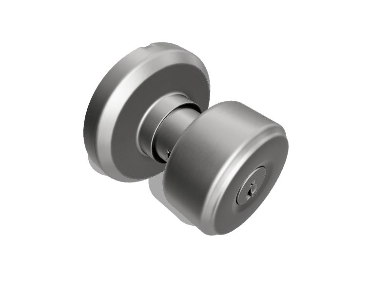 SCHLAGE RESIDENTIAL F51A Bowery Keyed Entry Knob Lock With Greyson  Trim