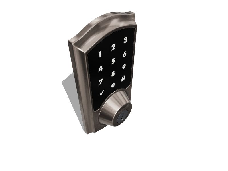 Kwikset Premis Satin Nickel Single Cylinder Smartkey Electronic Deadbolt Lighted Keypad