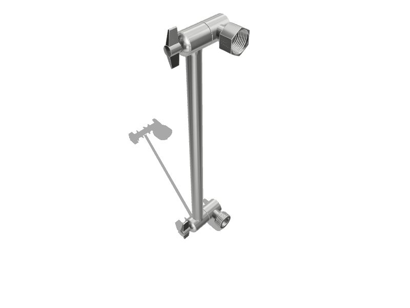 HotelSpa 11 inch Solid Brass Height/Angle Adjustable Extension Arm