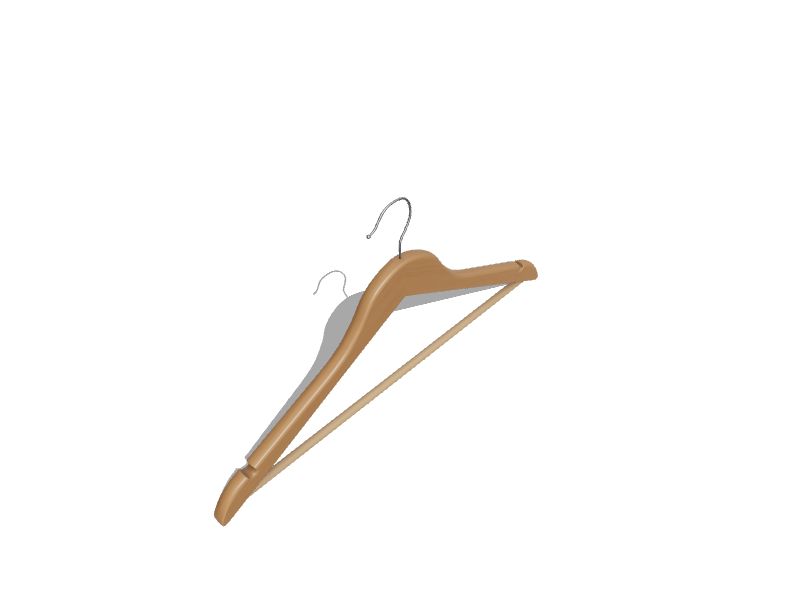 Style Selections Wood hanger 10-Pack Wood Clothing Hanger (Natural) in the  Hangers department at