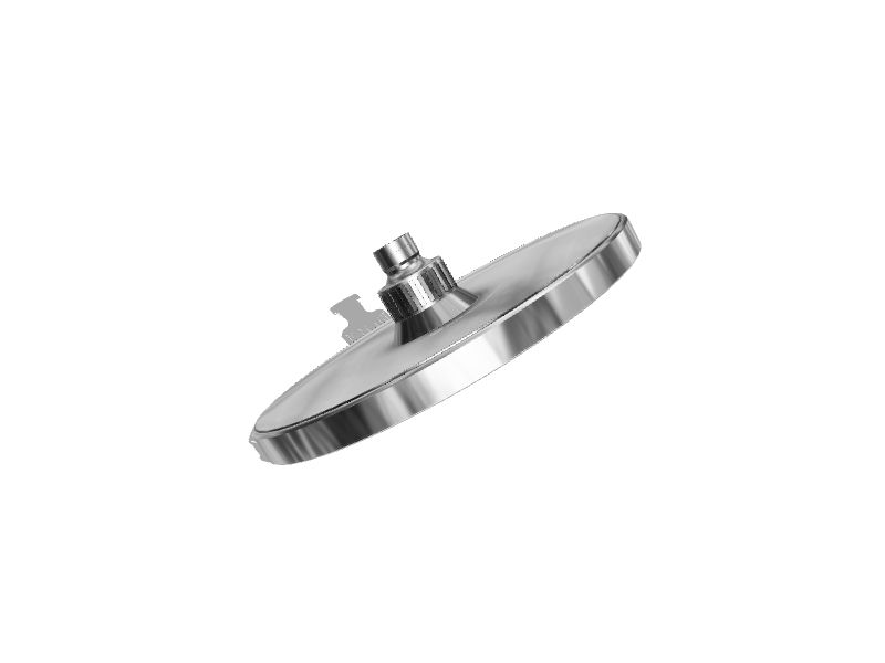 DreamSpa Chrome Rain Fixed Shower Head 2.5GPM (9.5LPM) at