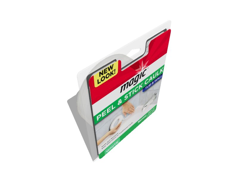 Magic Flexible Yellow Bathtub Sealer Trim - Mildew Resistant, Peel