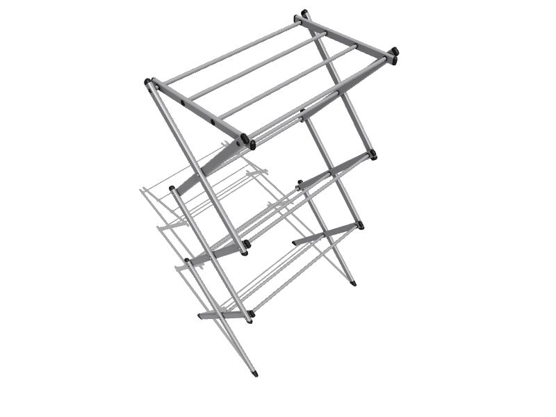 Honey-Can-Do 3-Tier 14.2-in Metal Drying Rack in the Clotheslines