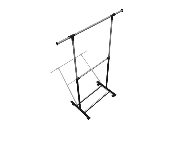 Style Selections Steel Clothing Rack in Chrome | SL-110