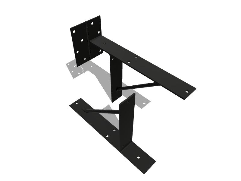 Homax EasyGate 157/10in Steelpainted Gate Hardware Kit in the Gate