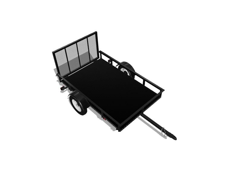 Carry-On Trailer 5-ft x 8-ft Steel Utility Trailer with Ramp Gate