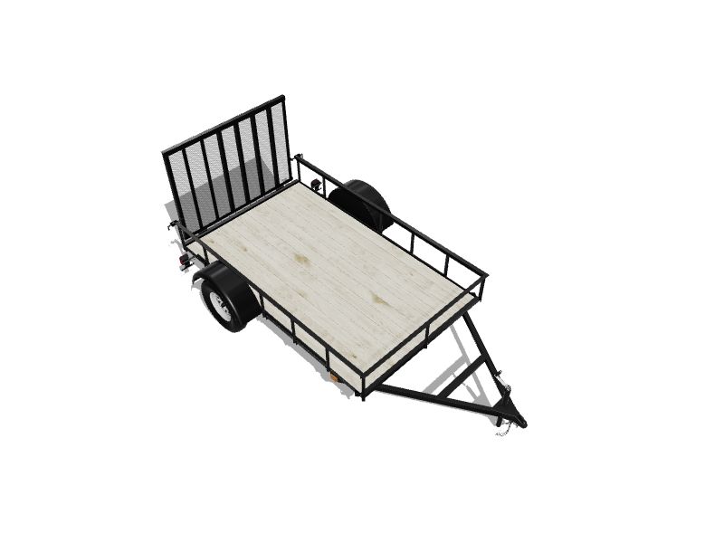 CarryOn Trailer 6ft x 10ft Treated Lumber Utility Trailer with Ramp