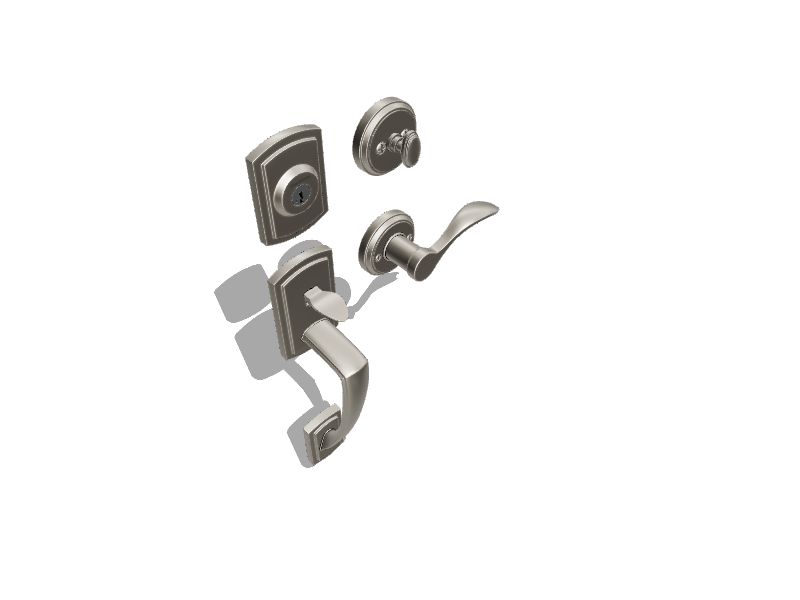 Baldwin Prestige Nautica Satin Nickel Smartkey SingleCylinder Deadbolt