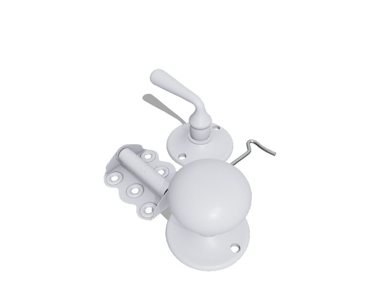 National Hardware Offwhite Steel Screen/Storm Door Hardware Kit in the