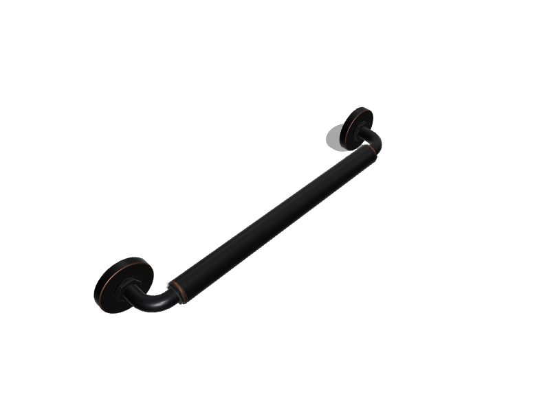 allen + roth 21.06-in Oil-Rubbed Bronze Wall Mount ADA Compliant Grab Bar  (500-lb Weight Capacity) in the Grab Bars department at