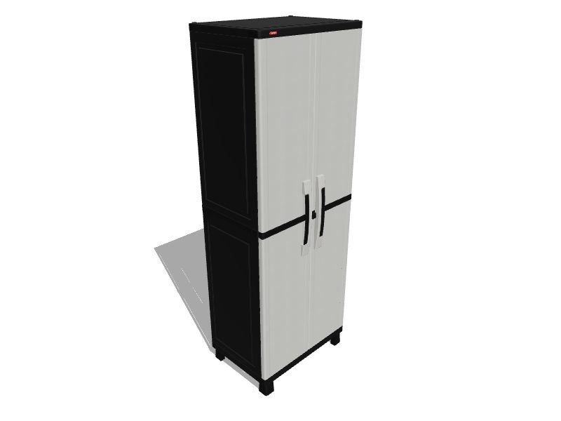 Keter 35 in. W x 74 in. H x 18 in. D Plastic Freestanding Cabinet