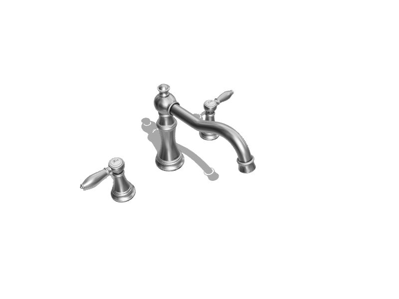 Moen Weymouth Zweigriff-Wasserhahn Mit Hohem Bogen – Chrom-Finish, Deckmontage, Ventil Separat