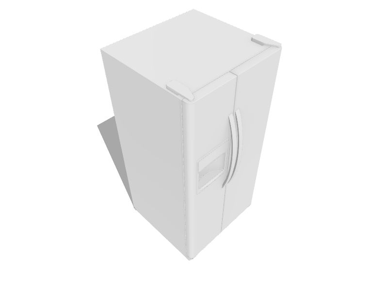 Frigidaire 22cu ft SidebySide Refrigerator with Ice Maker (White) at