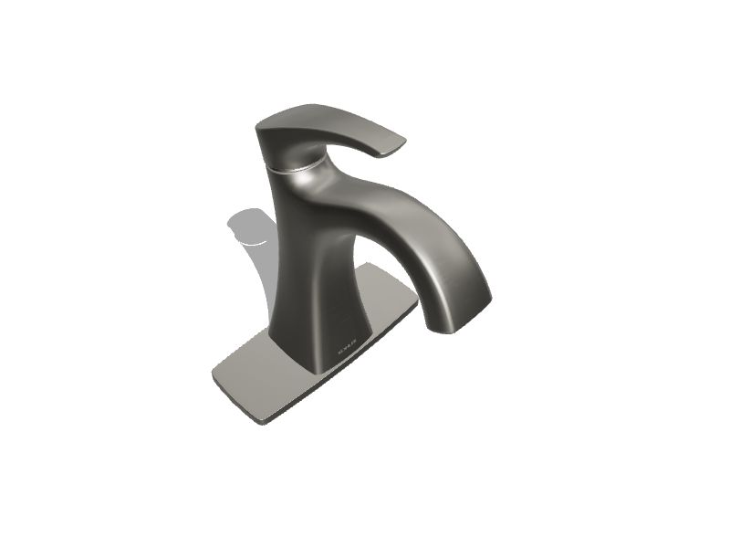 KOHLER Maxton Brushed Nickel 1handle 4in centerset WaterSense Midarc