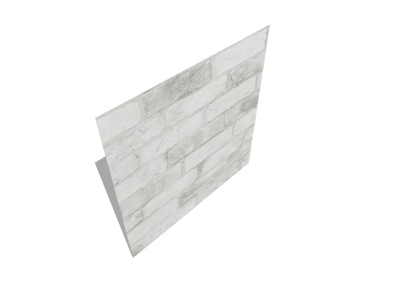 NuWallpaper 30.75sq ft White Vinyl Textured Brick 3D Selfadhesive