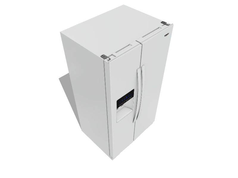 Whirlpool 28.4cu ft SidebySide Refrigerator with Ice Maker (White