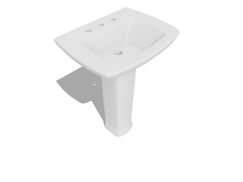 Edgemere® Center Hole Only Pedestal Sink Top and Leg Combination