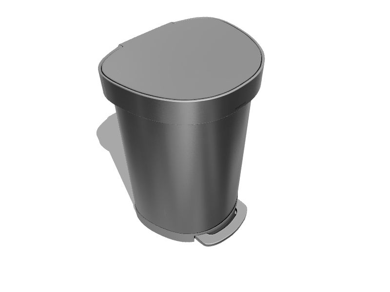 95 Gallon Trash Container 3D model