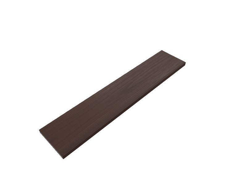 inPlace 48 in. W x 10.2 in. D x 2 in. H Espresso MDF Large Floating Wall  Shelf 9084650 - The Home Depot