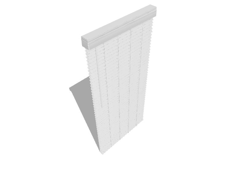 allen + roth 2in Slat Width 23in x 48in Cordless White Faux Wood