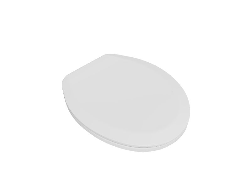 KOHLER Ridgewood Wood White Round Soft Close Toilet Seat in the Toilet