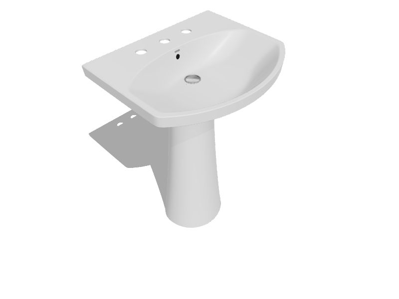 KOHLER Cimarron White (22.75in x 18.88in x 34.5in) in the Pedestal Sinks department at