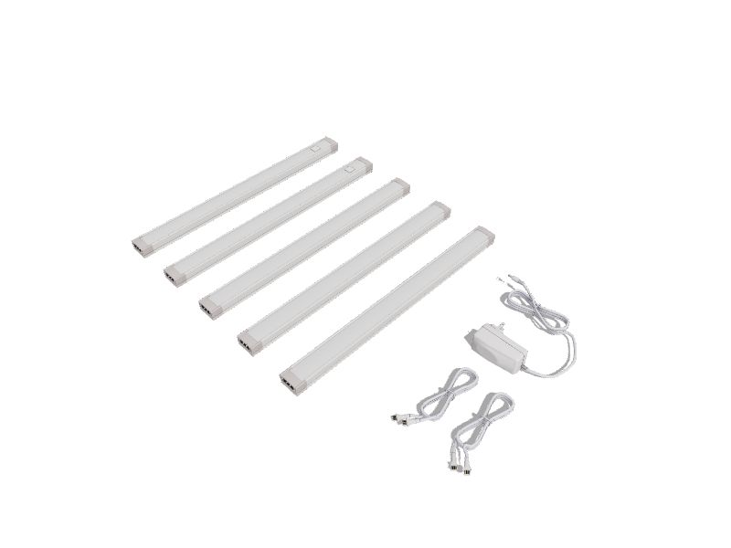 BLACK+DECKER LED Under Cabinet Light Kit, Cool White, Stick up Design,  3-Bars, 6” Each (LEDUC6-3CK) 