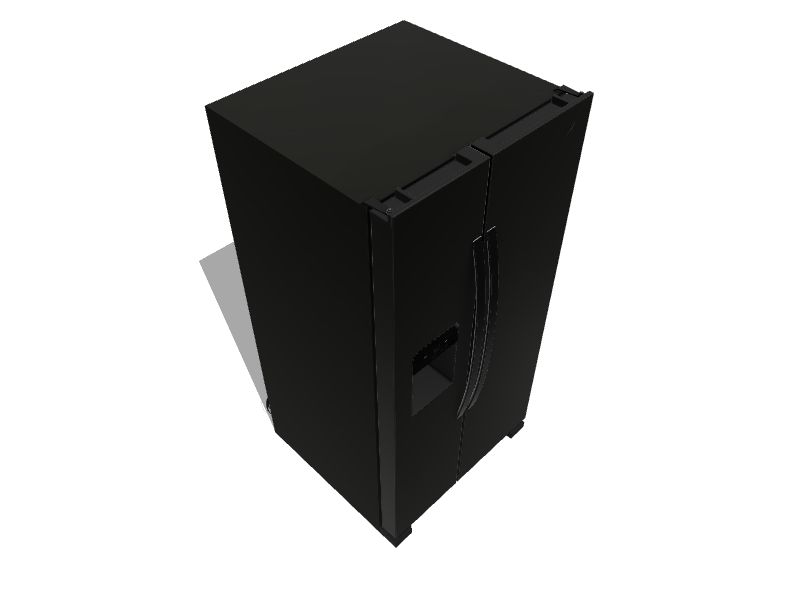 Whirlpool 33 in. Wide Side-by-Side Refrigerator in Black 21 cu. ft. WRS321SDHV on Fridge.com