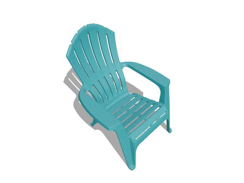 Adams Manufacturing ADAMS MFG TEAL RESIN ADIRONDACK at Lowes