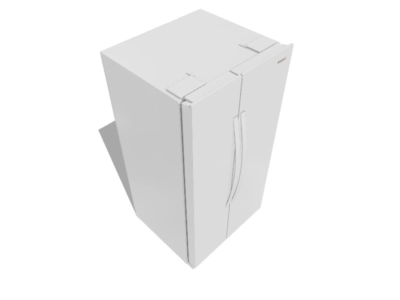Whirlpool 36 in. Wide Side-by-Side Refrigerator in White 25 cu. ft. WRS315SNHW on Fridge.com