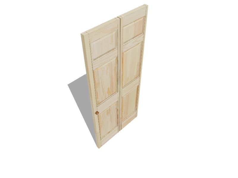 RELIABILT 36-in x 80-in Red Oak 6-panel Solid Core Unfinished Oak Wood Bifold  Door in the Closet Doors department at