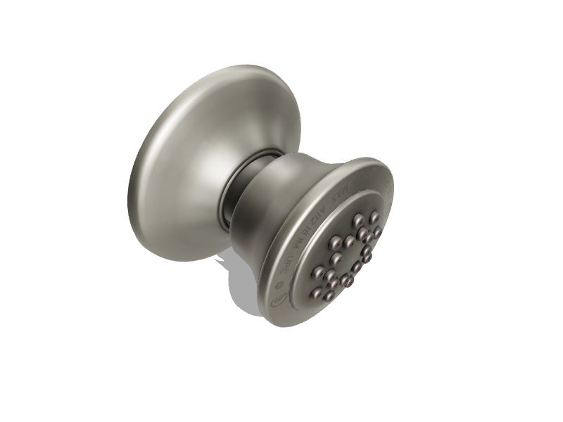 Moen Brushed Nickel Fixed Shower Head 1 75 GPM 6 6 LPM At Lowes Com   1000340125 Standard 