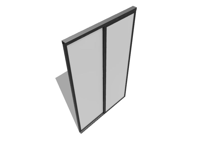 ReliaBilt 9800 Series Boston 60-in x 96-in Satin Silver Frosted Glass Prefinished Aluminum Sliding Door (Hardware Included) ReliaBilt 9800 Series Boston 60-in x 96-in Satin Silver Frosted Glass Prefinished Aluminum Sliding Door (Hardware Included)