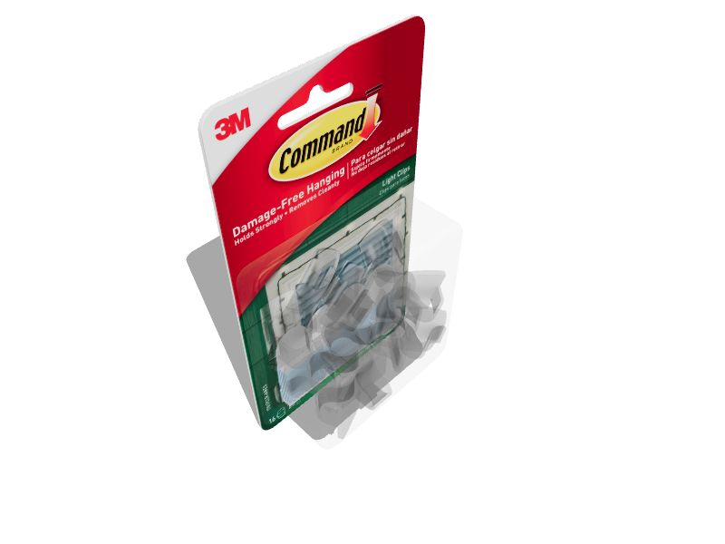 Command Outdoor 16-Pack Plastic Light Clip in the Utility Hooks