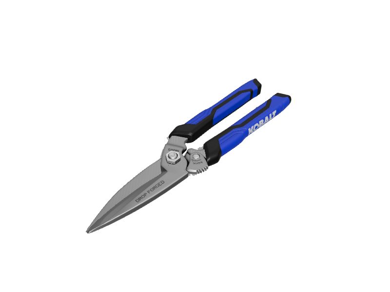 Kobalt 8-in Serrated Molded Grip Scissors